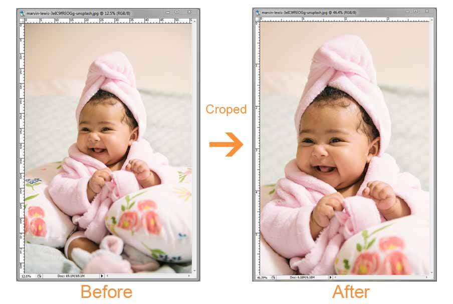 Photoshop Tools in Hindi crop tool