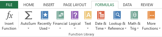 Function library - features of MS Excel in Hindi