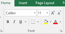 MS Excel Home Tab in Hindi होम टैब के बारे में पूरी जानकारी 4 MS Excel Home Tab in Hindi - Font