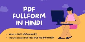 PDF fullform in Hindi